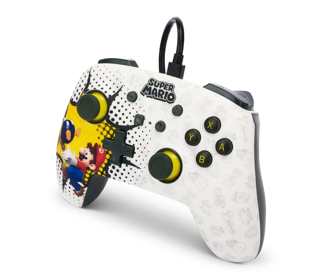 PowerA Enhanced Wired Controller for Nintendo Switch - Bob-omb Blast