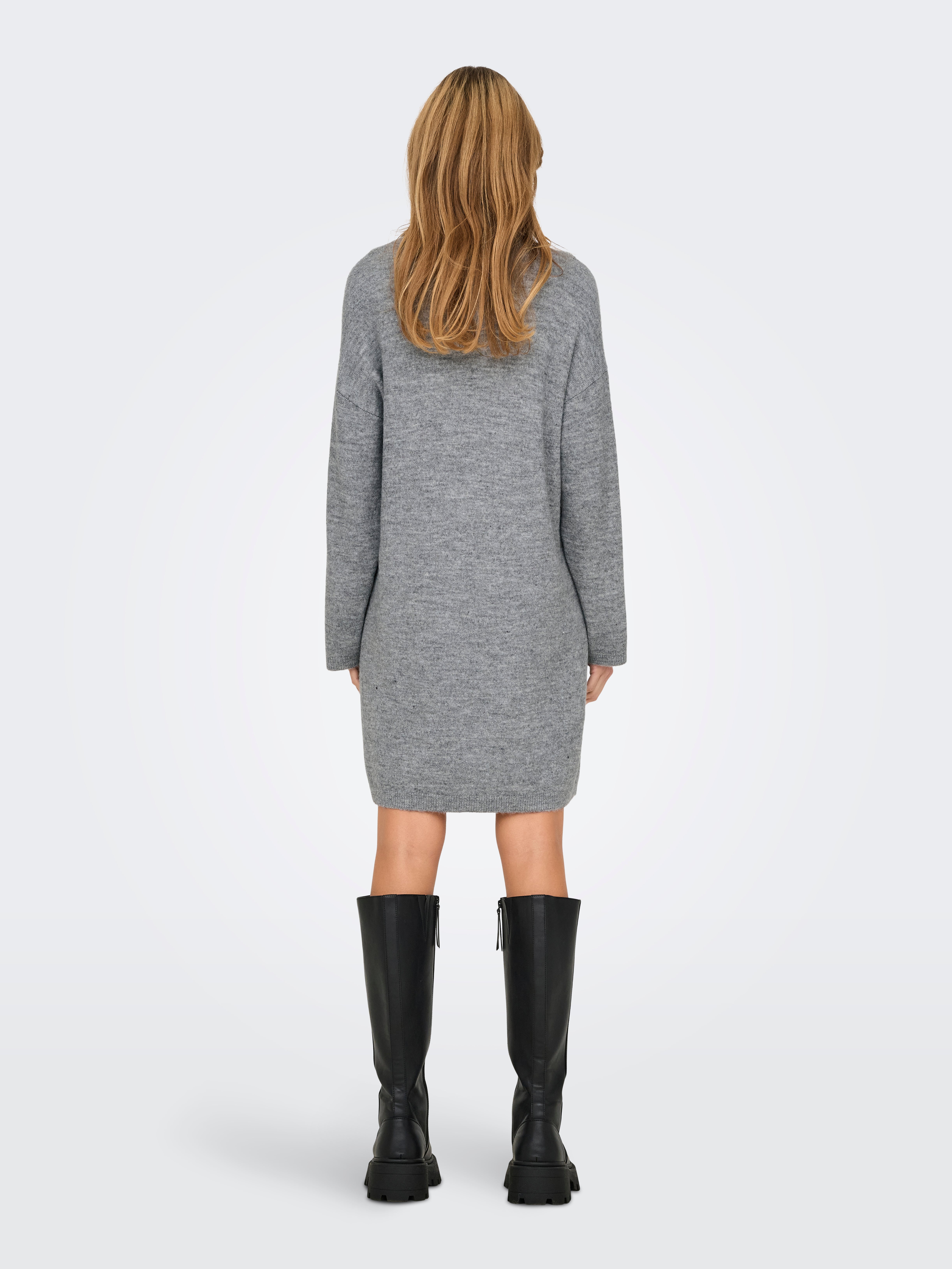 ONLTALIO Midikleid Light Grey Melange