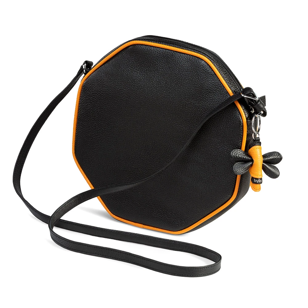 Honey Bee Structure Leather Black / Yellow Edge