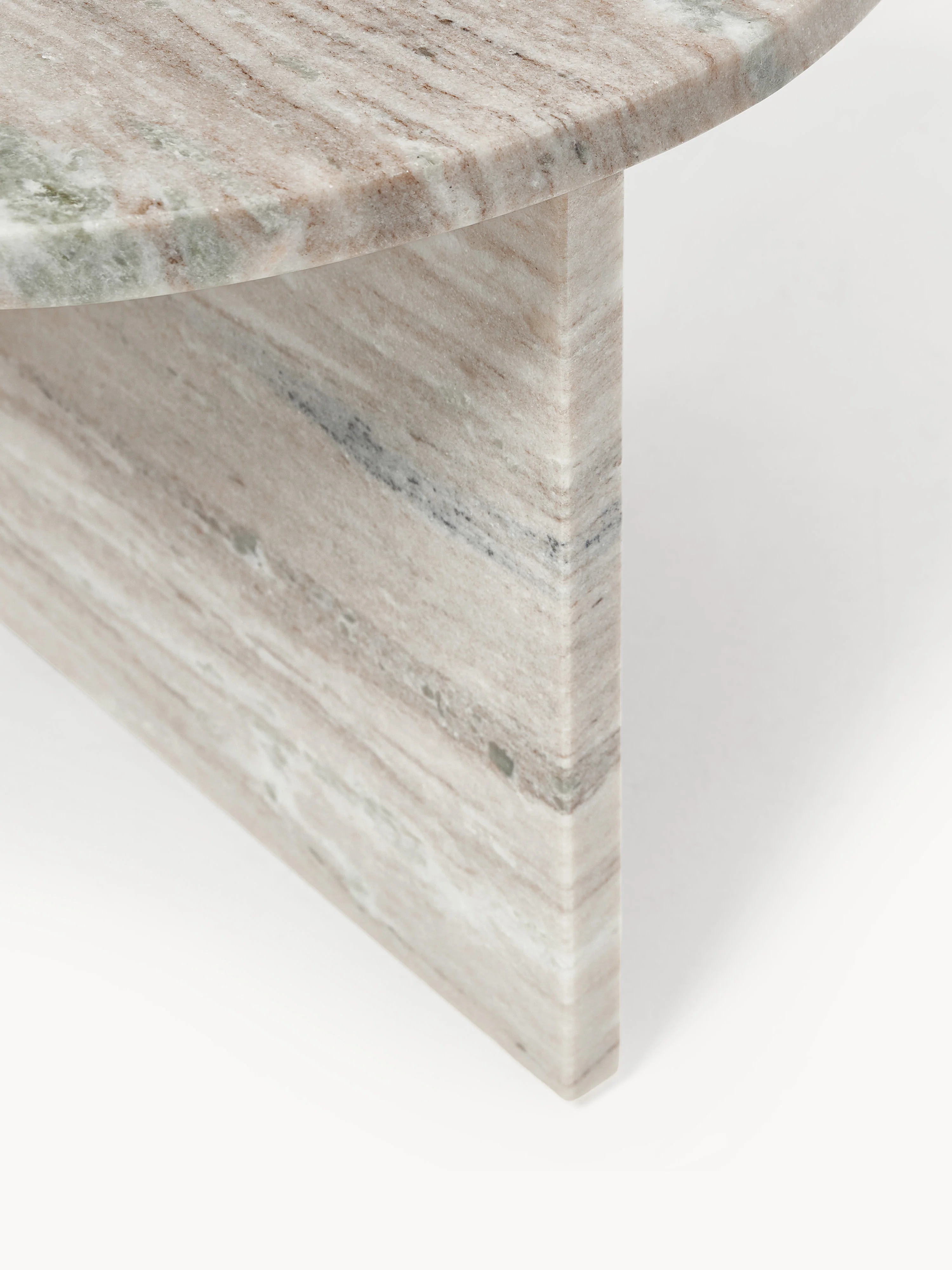 Ovale marmeren salontafel Leander