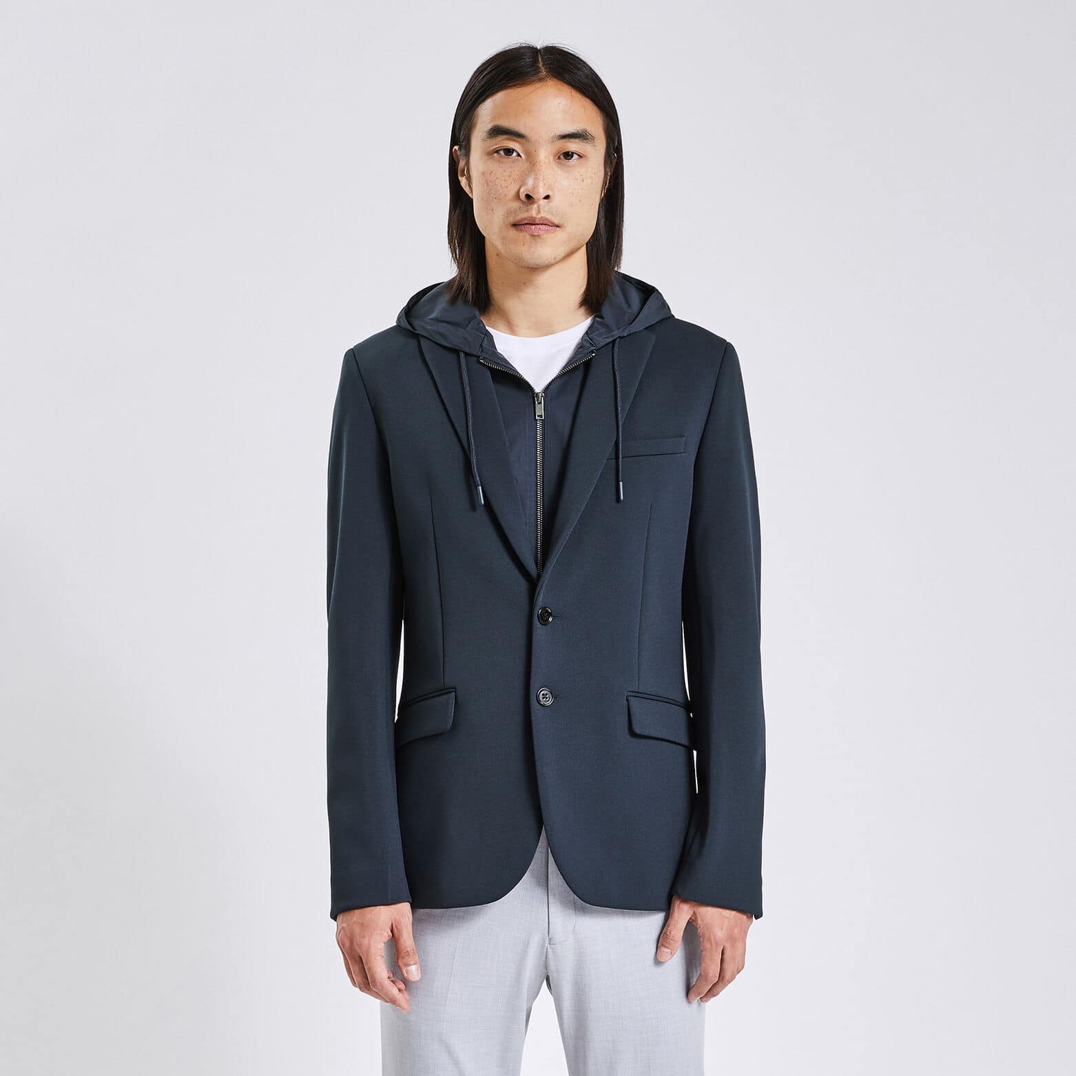 Veste 2 en 1 à capuche Bleu moyen