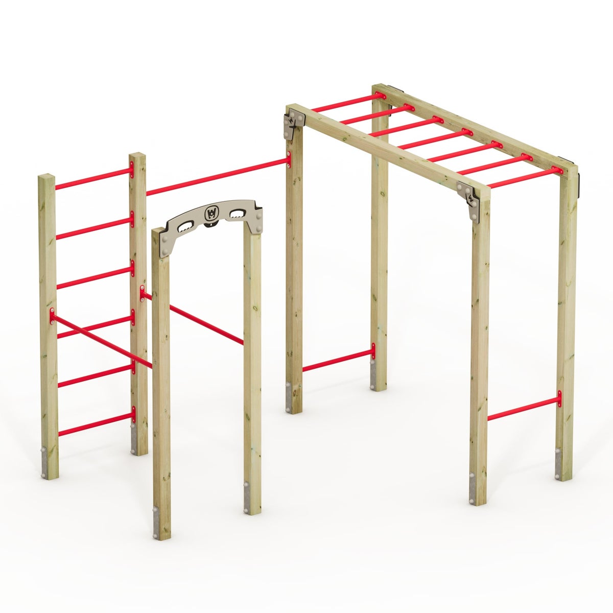 WICKEY FIT Base 805 – outdoor fitnesstoestel – rood