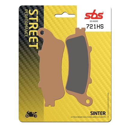 Plaquettes de freins SBS 721HS Sinter Métal Fritté Avant