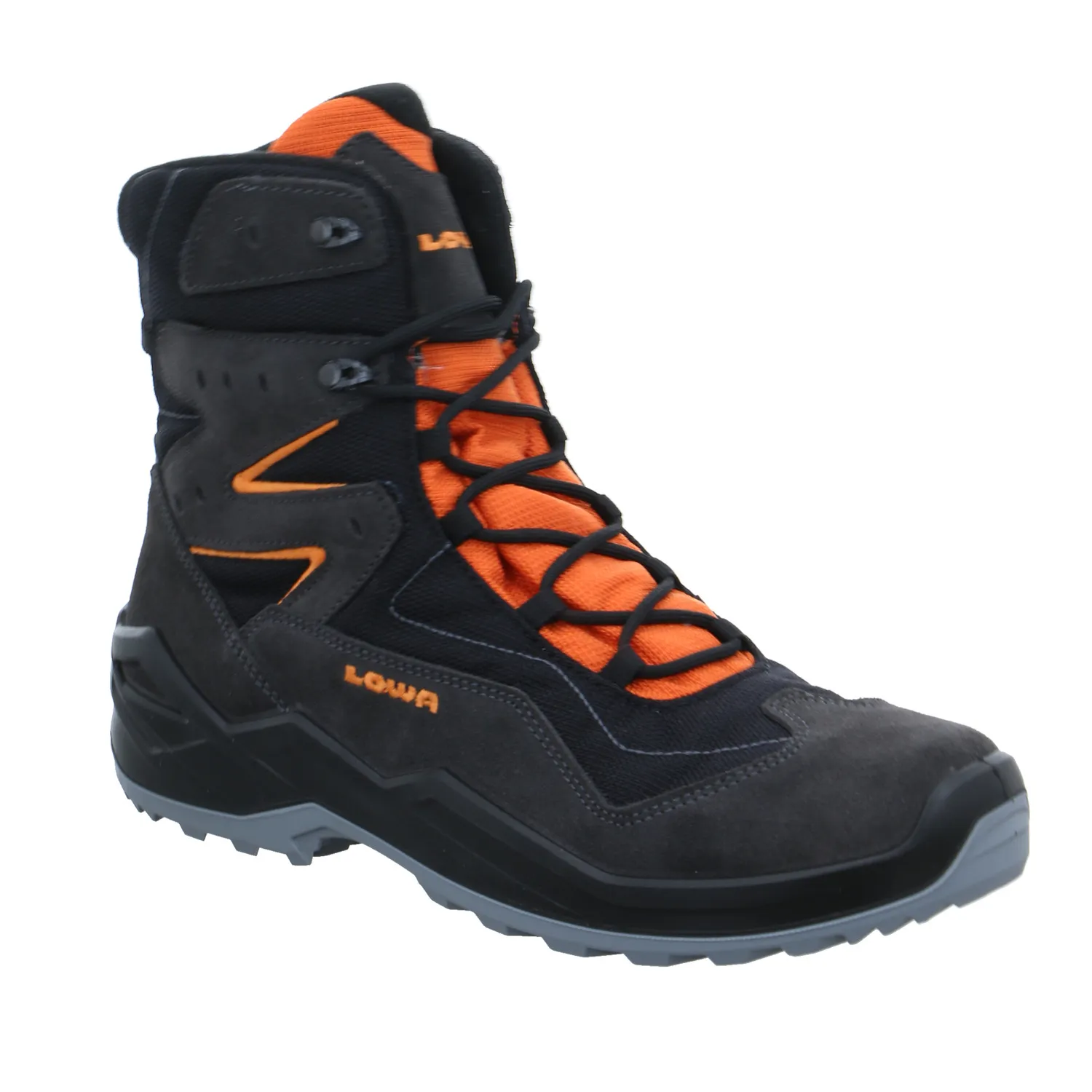 LOWA Jungen- Snowboot Membran Grau Textil  Winter-Sneaker high
