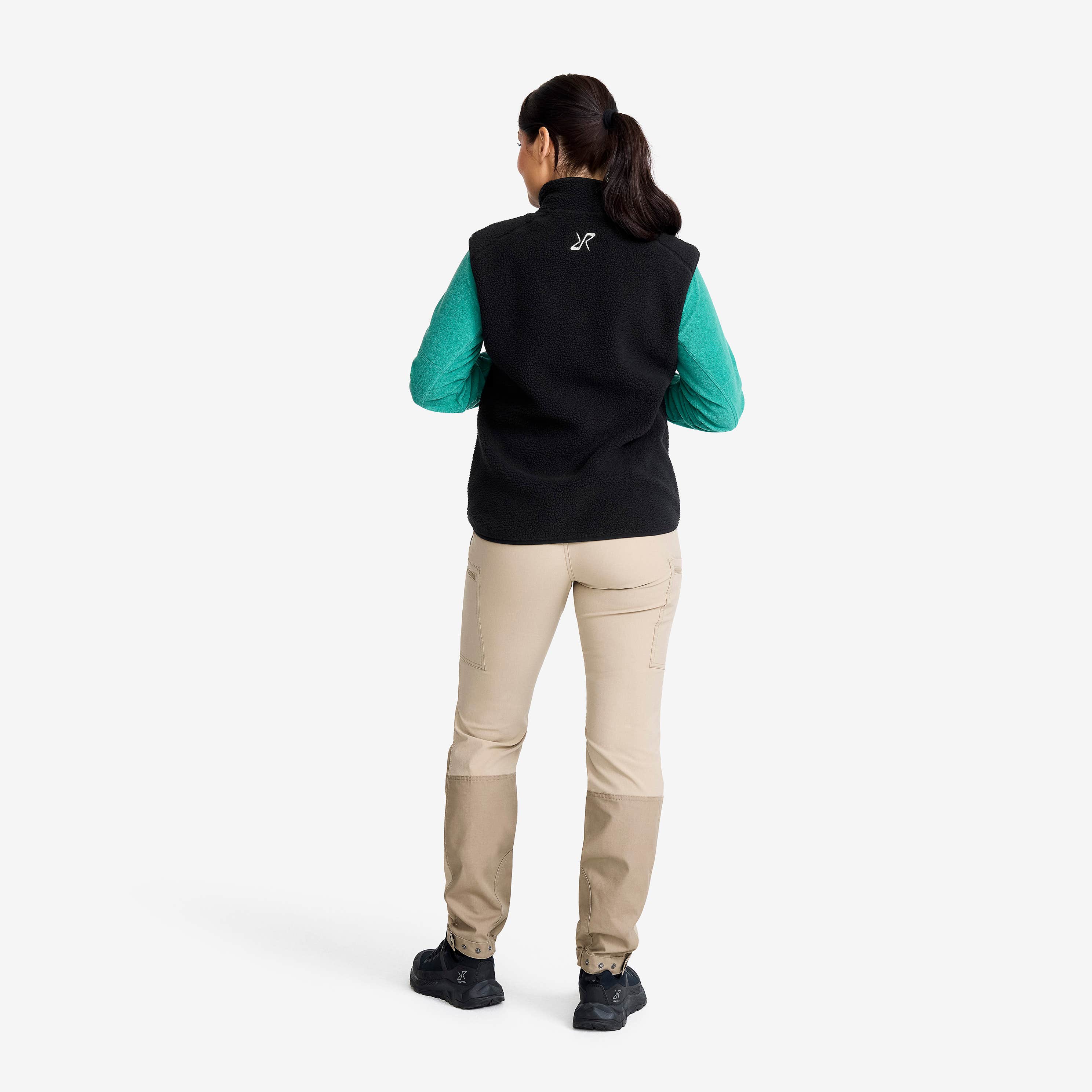 Canyon Full-zip Pile Fleece Vest Dame Black