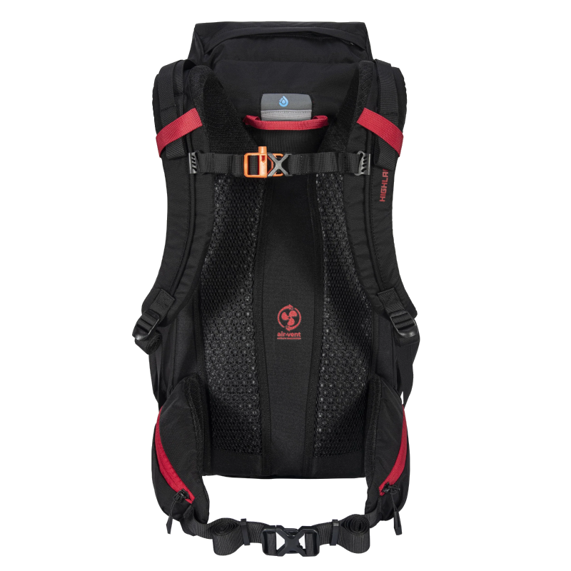 Highlander ivar 30l heren rugzak - black