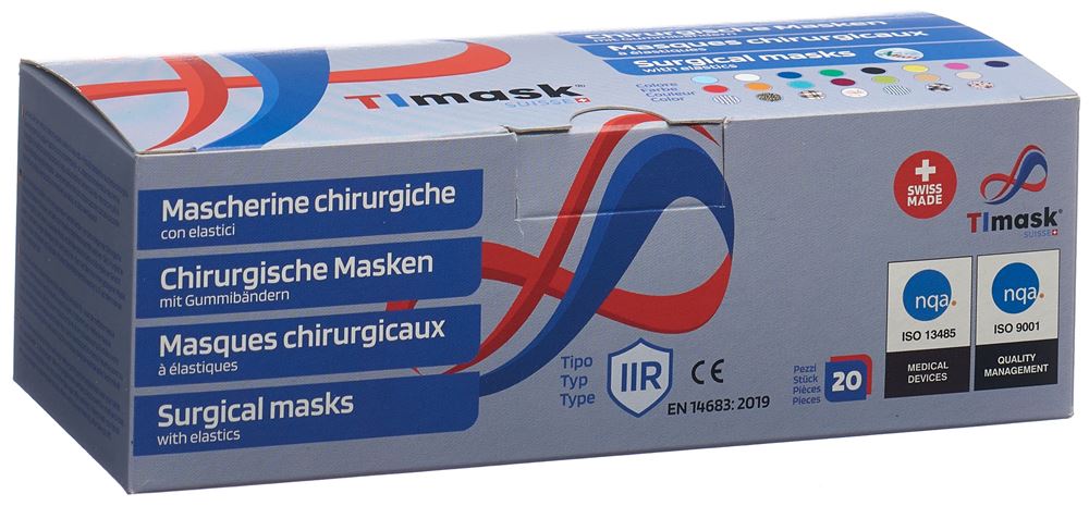 Timask Einweg-Medizinmaske Typ IIR Weihnachten 20 Stk