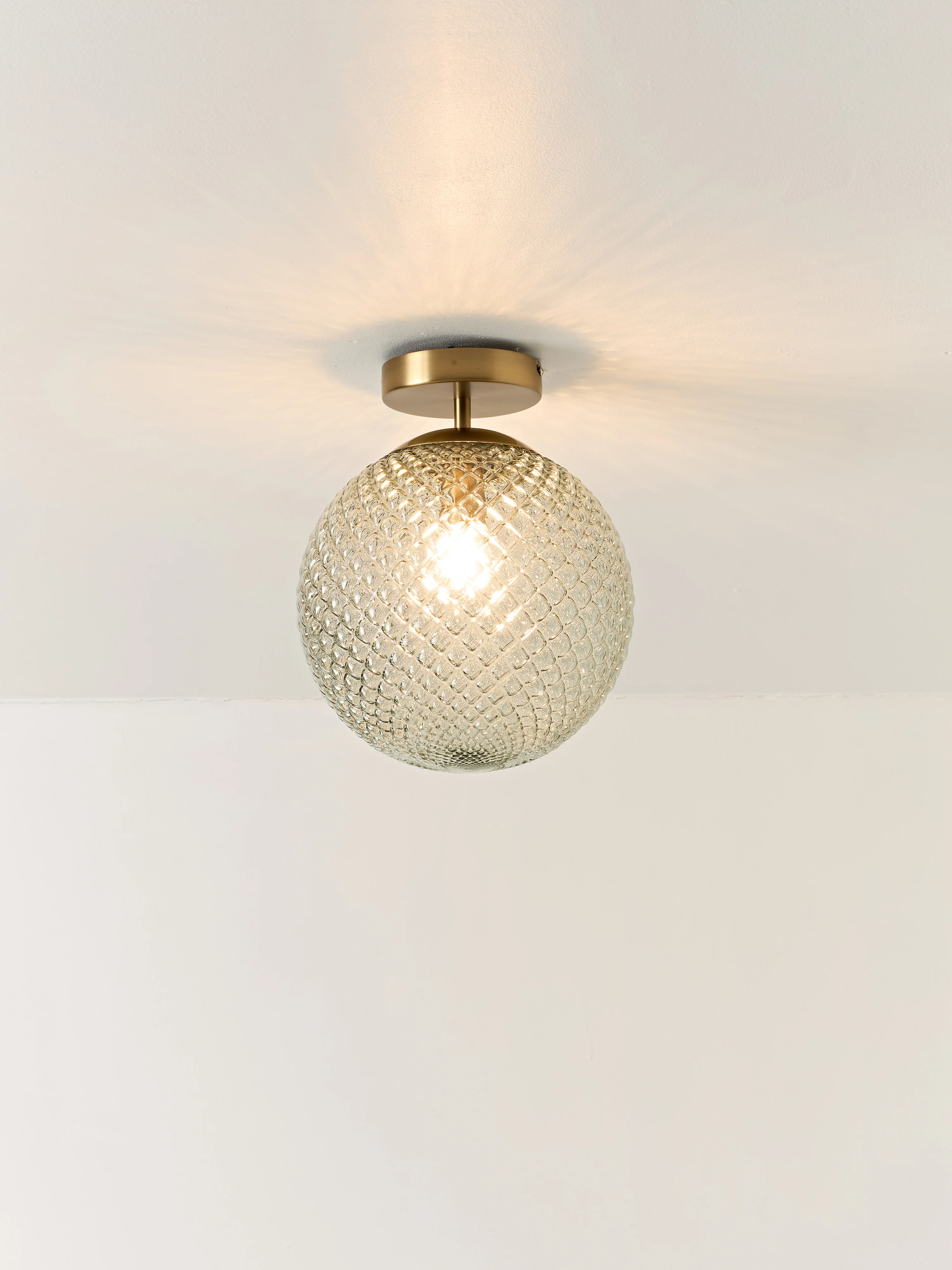 Kleine plafondlamp Lorna van glas