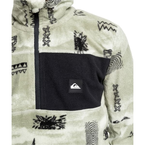 Sweat polaire QUIKSILVER AKER HZ YTH SHADOW CHECKS DESERT SAGE