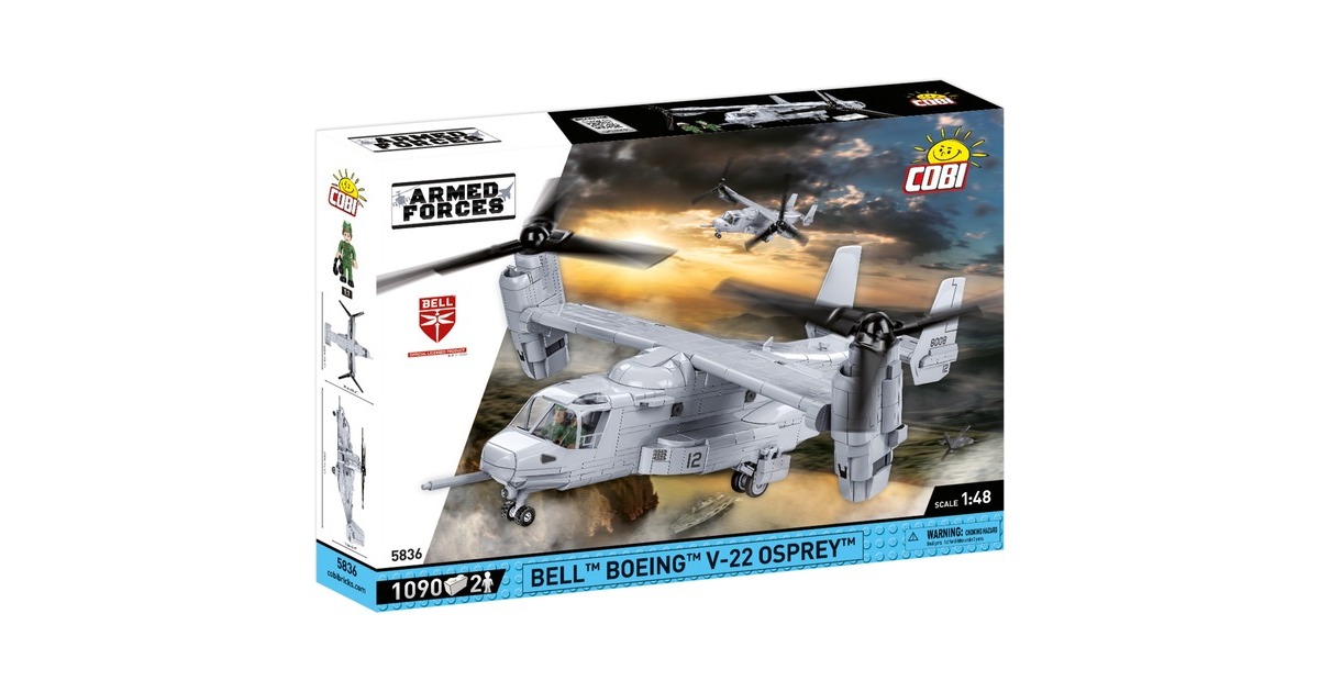 COBIArmed Forces - Bell-Boeing V-22 Osprey Constructiespeelgoed  (Schaal 1:48)
