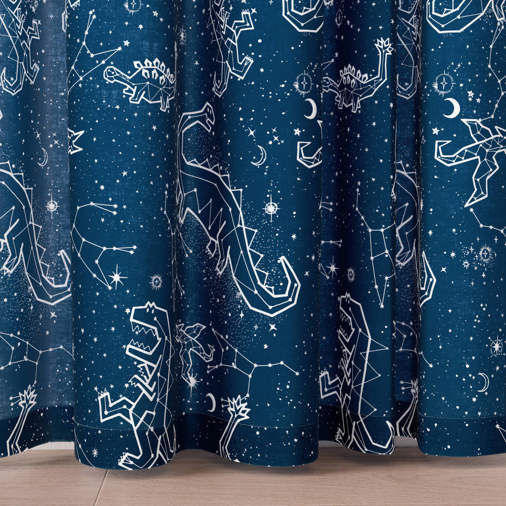 inbetween gordijn kant en klaar gordijn Space Dino (set van 2) (140 x 250 cm)*