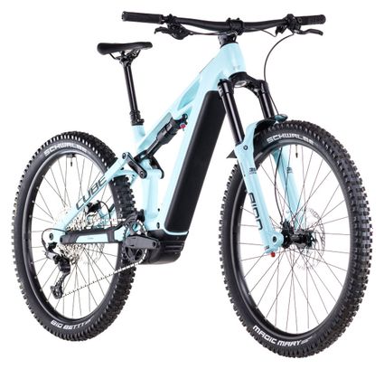 VTT Électrique Tout-Suspendu Cube Stereo Hybrid One77 HPC Race 800 Shimano Deore 12V 800 Wh 29''/27.5'' Bleu Dazzle 2025