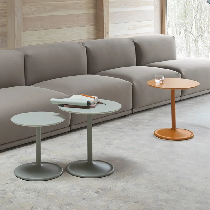 Muuto - Soft Beistelltisch, Ø 41 cm, H 40 cm, grau