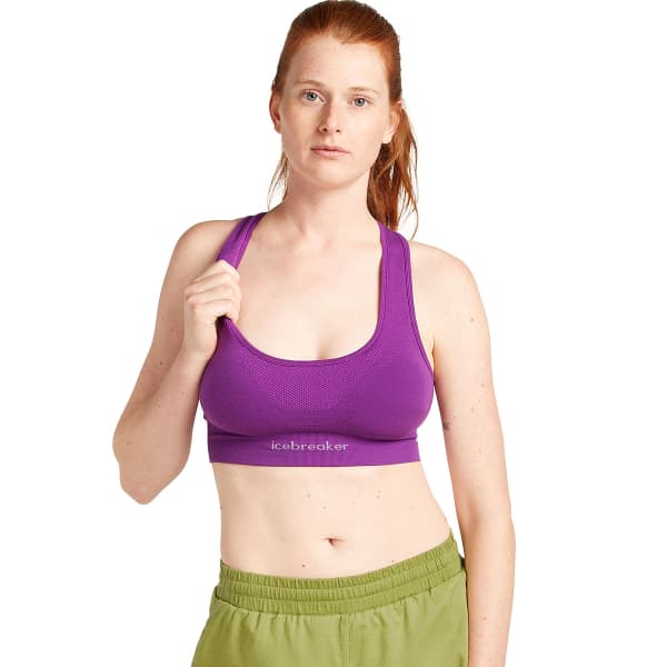 Brassière running ICEBREAKER W MERINO 260 ZONEKNIT SEAMLESS BRA PASSION