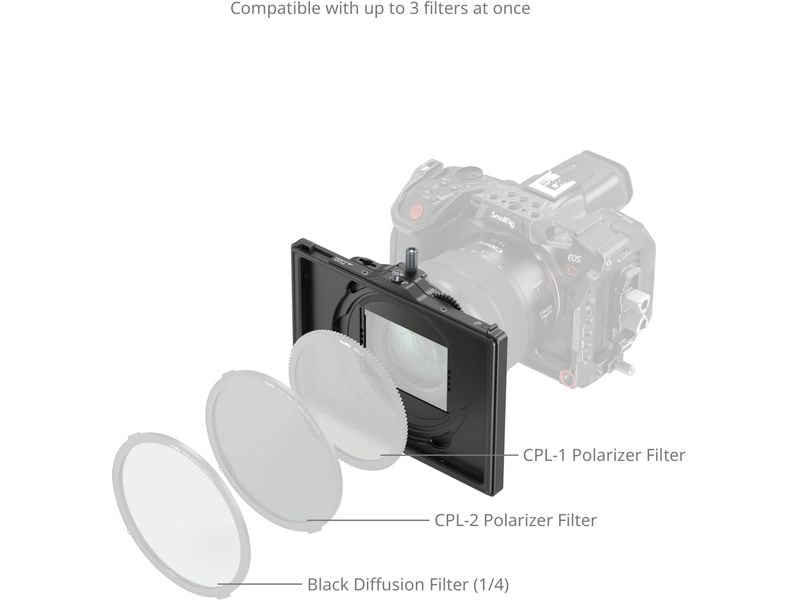 Smallrig LITE Mattebox mit verstellbarer Klemme Mattebox