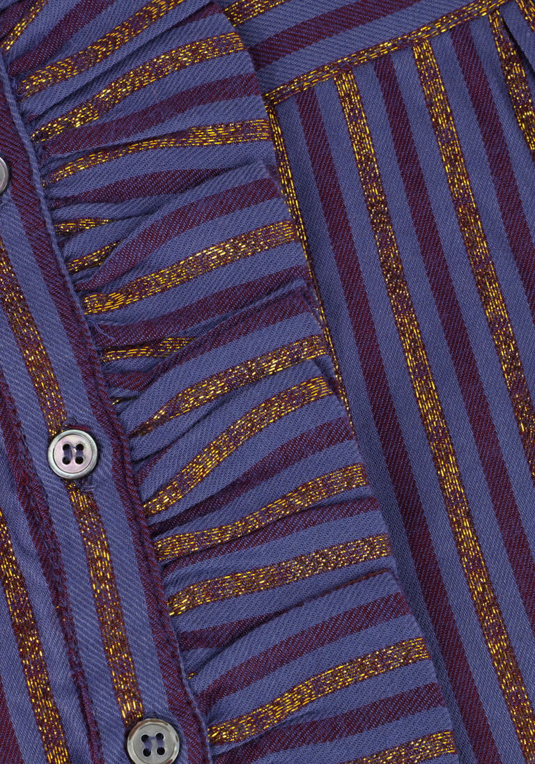 ANTIK BATIK blauwe antik batik blouse eddy blouse