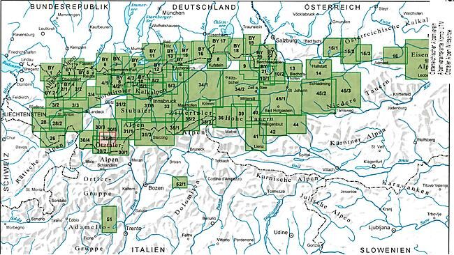 ALPENVEREIN - 30 6 OZTALER ALPEN WILDSITZE 1 25 000