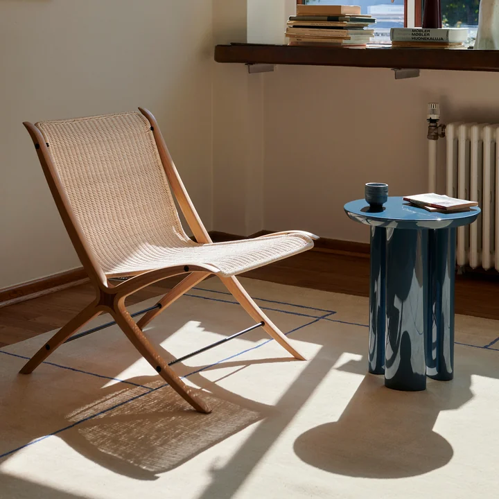 &Tradition - Tung Table JA3, Ø 38 x 48 cm, burgundy red