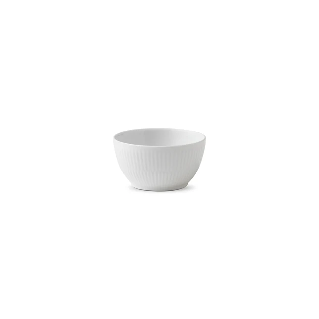 Royal Copenhagen  Hvid Riflet sukkerskål -  15 cl.