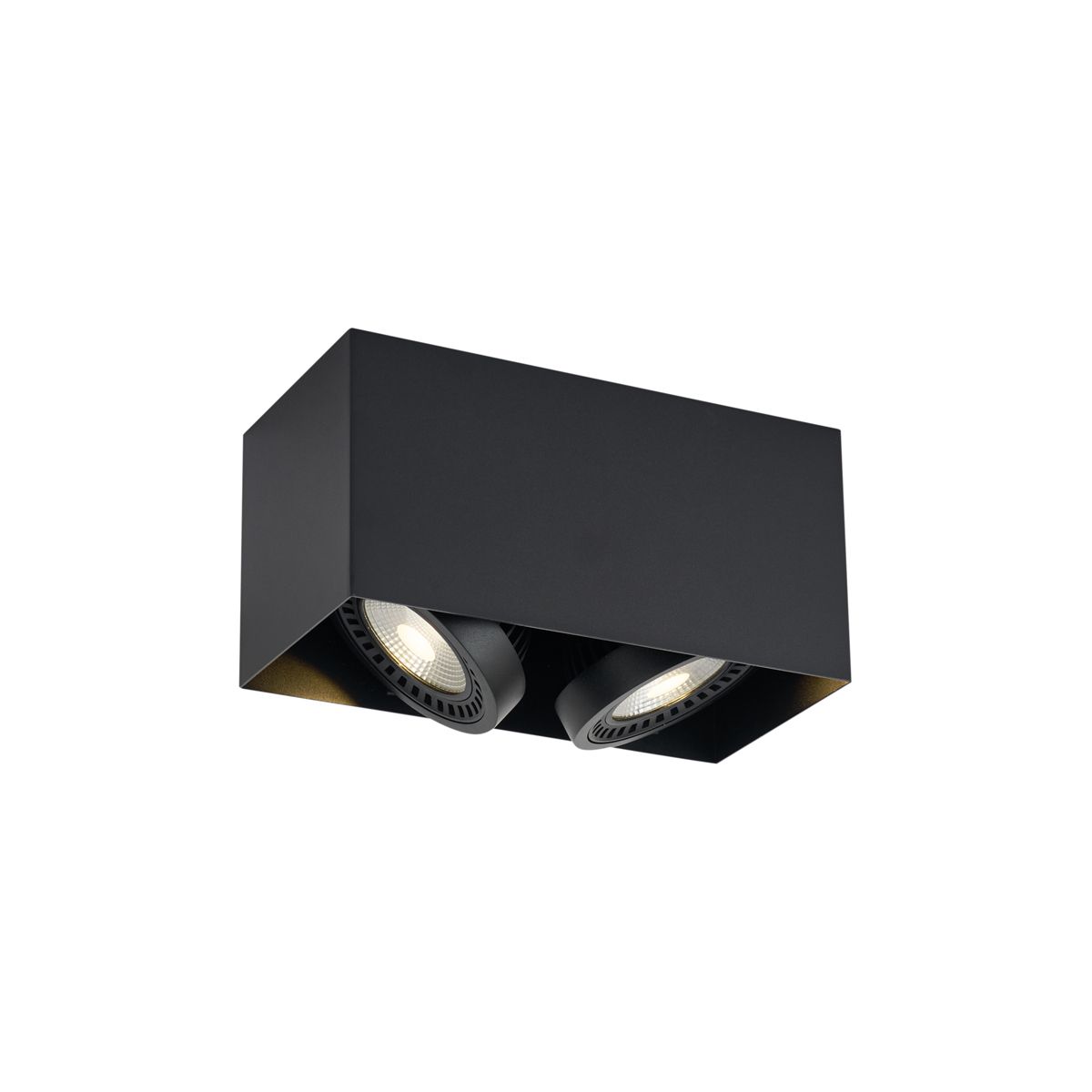 Moderne opbouw spot zwart incl. LED dimbaar 2-lichts - Dionysos