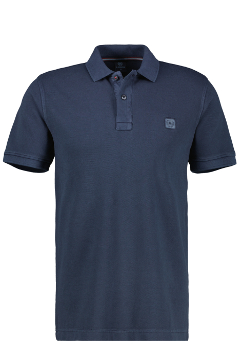 Lerros blauwe heren polo