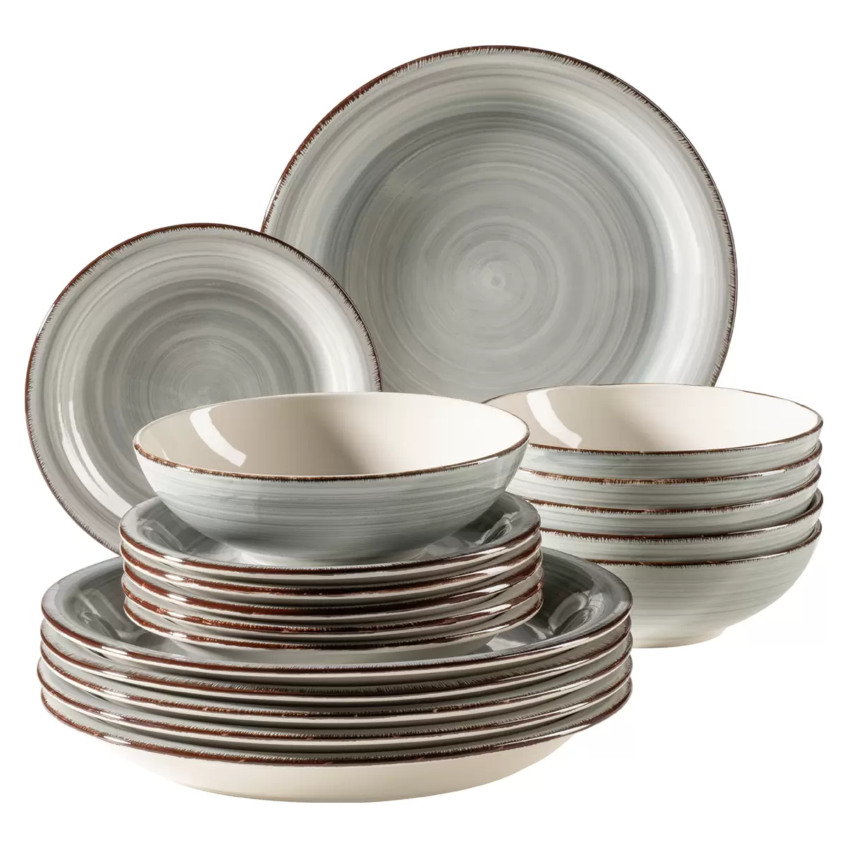 Teller-Set 12tlg. LUMACA Blau