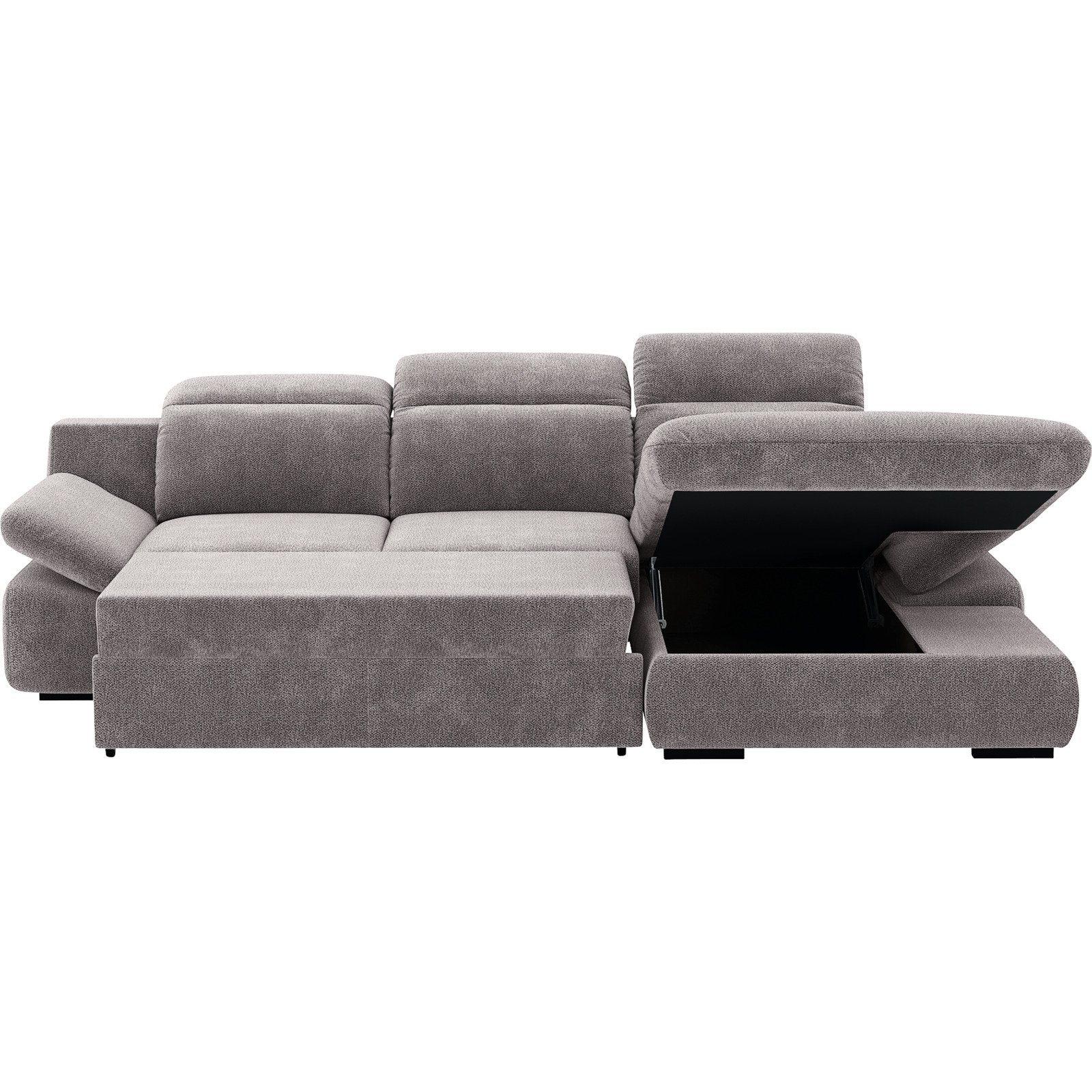 Ecksofa Lorena Stoff, Recamière rechts