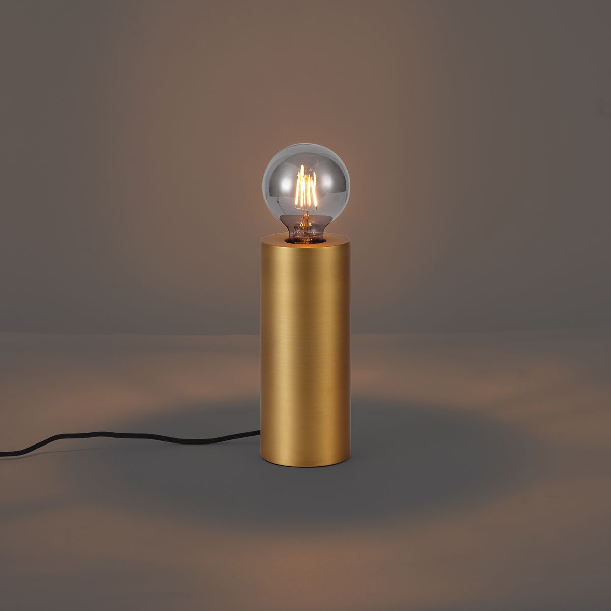 Moderne tafellamp messing 24cm - Cylinder
