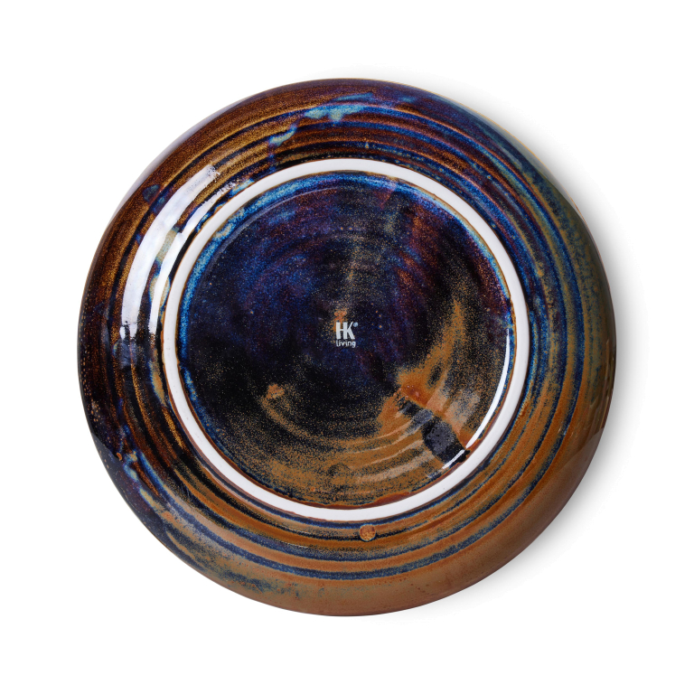 HKliving Chef Ceramic ontbijtbord Ø20 rustic blue