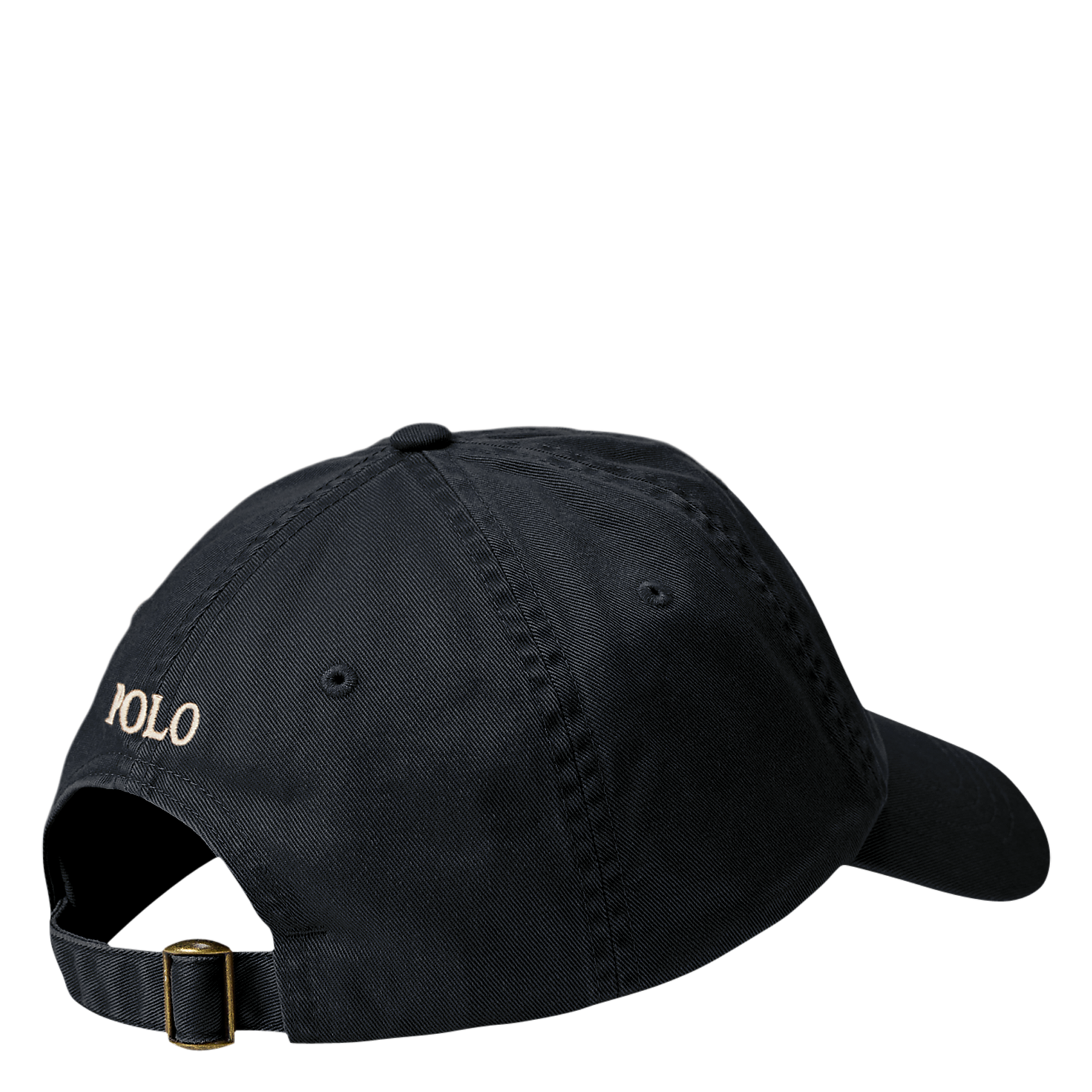 Casquette avec logo brodé en coton | Noir