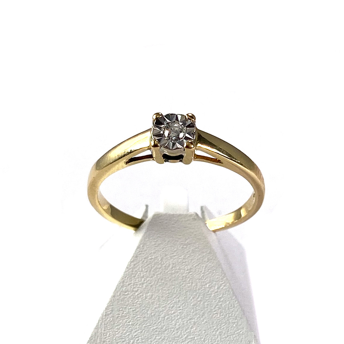 Bague d'occasion or 750 jaune diamant
