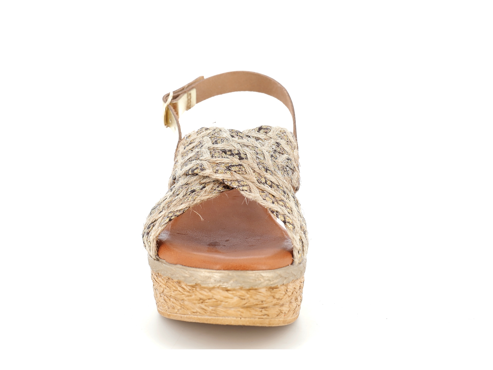 Chaussures du chateau-64232 Matières combinées Beige Or