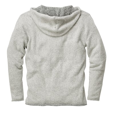 Herren-Kapuzenpullover, Weiß-Marine