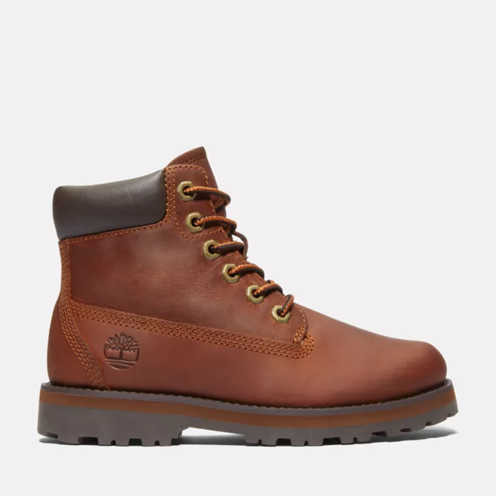 6-Inch Boot Courma Kid à zip latéral pour enfant en marron