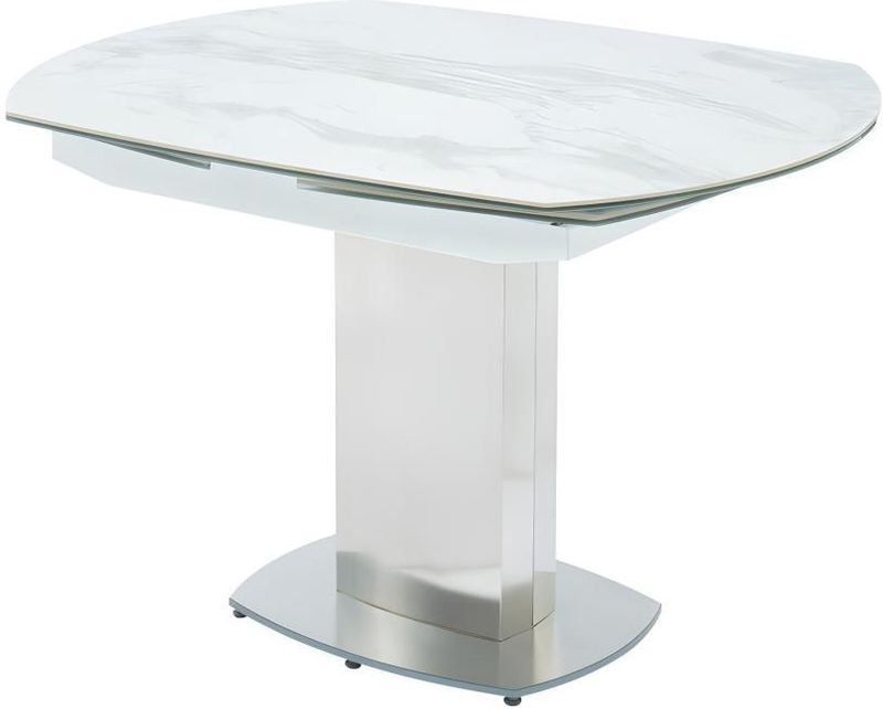 TALICIA - Uitschuifbare Eettafel - 4 tot 6 Personen - Keramiek - IJzer