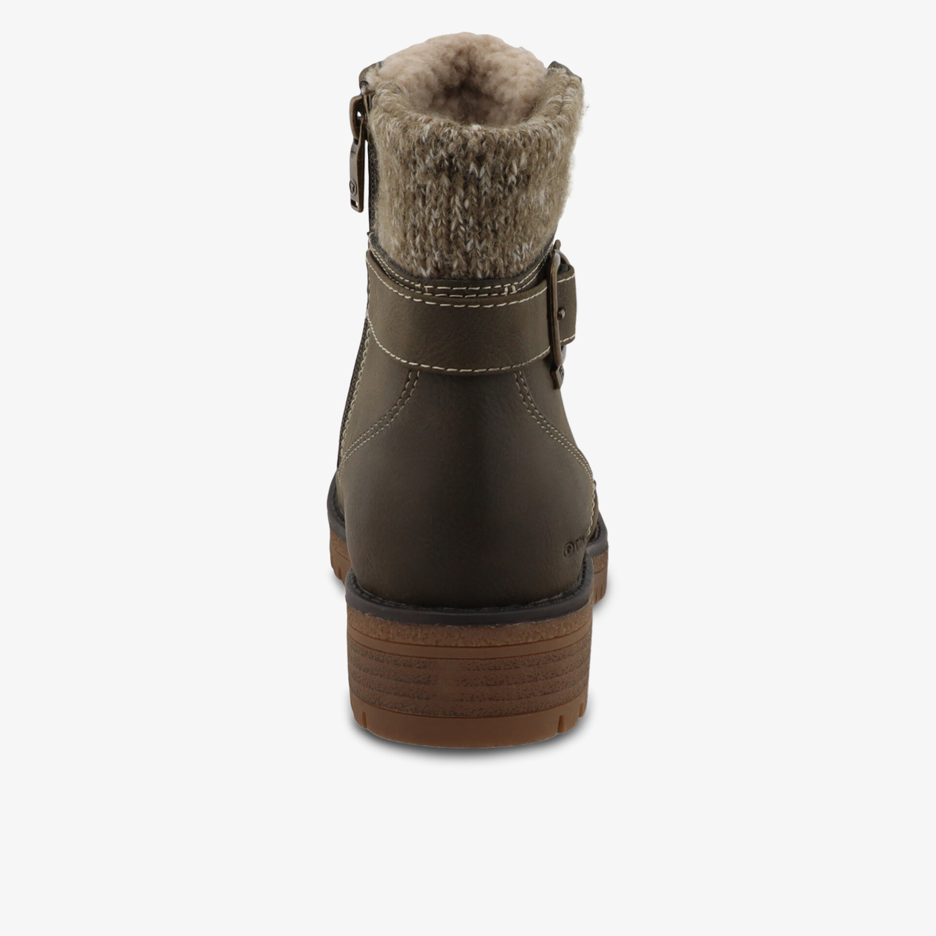TOM TAILOR Damen Schnürstiefeletten grün