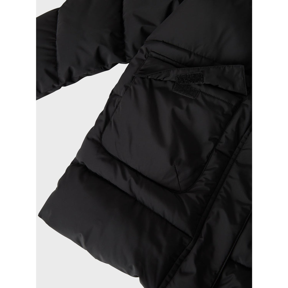 Køb Name It Black Medow03 Jakke Long Fo Noos