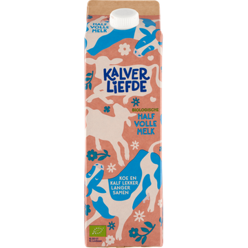 Kalverliefde Biologische Half Volle Melk 1 L
