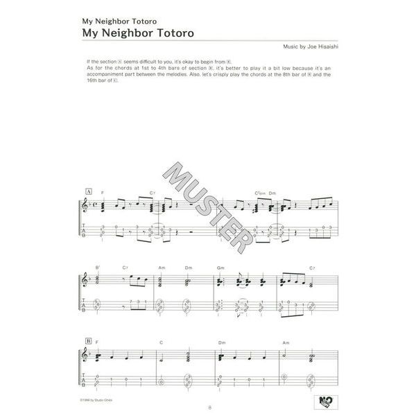 Yamaha Music Entertainment Studio Ghibli Songs Ukulele 1