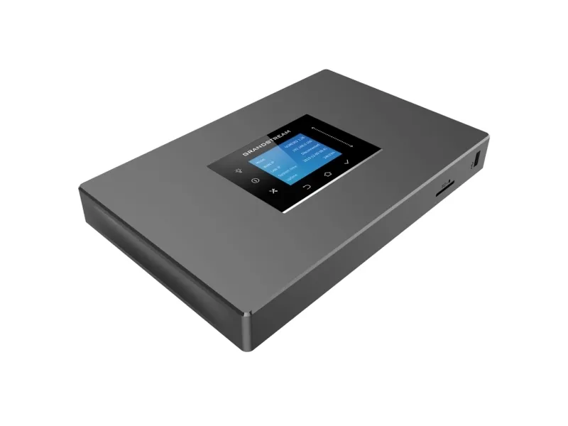 Grandstream UCM6301 VoIP PBX, 500 brugere, 75 samtidige opkald, videokonferencer 12 stk., 1xFXO, 1xFXS port