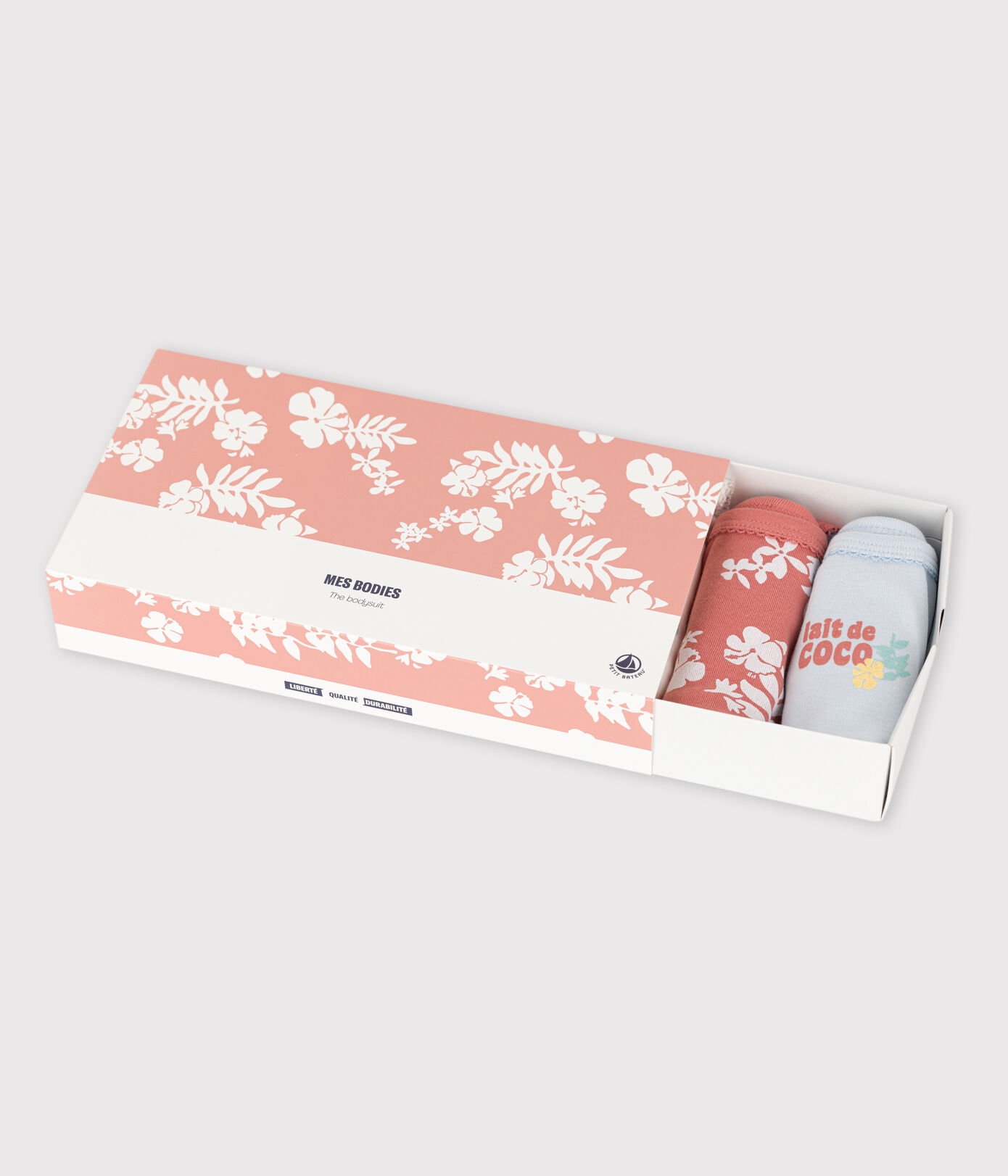 Lot de 5 bodies hawaï bretelles bébé en coton