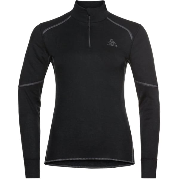 T-shirt thermique ODLO T-SHIRT ML 1/2 ZIP X-WARM W BLACK