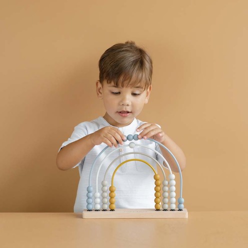 Boulier Arc-en-Ciel Bleu - LITTLE DUTCH