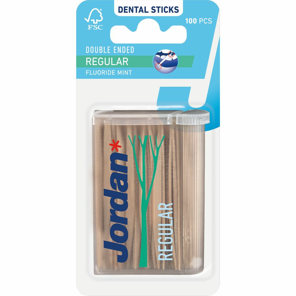 Jordan Tandenstokers Double Ended Regular100 stuks