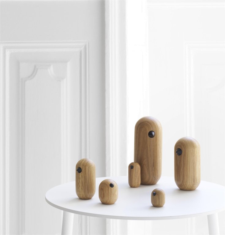 Normann Copenhagen Little Bird decoratie 10cm geel
