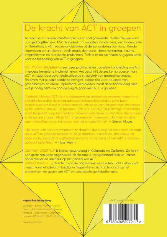 ACT voor Groepen - Handleiding - Gezondheid & Psychologie - Praktische Strategieën
