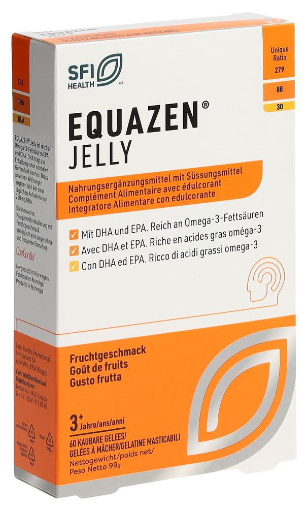 Equazen Jelly Kaubare Gelees/gelées à mȃcher/gelatine masticabili Blist 60 Stk