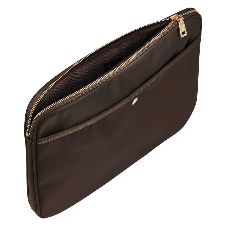 Fan Palm Brown Nylon Laptop Sleeve