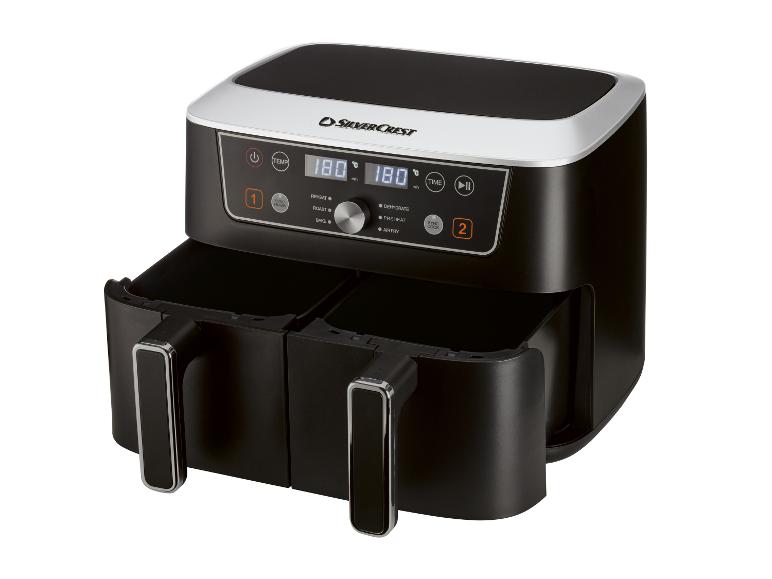 Digitale dual zone hetelucht friteuse 2x 4,35 L