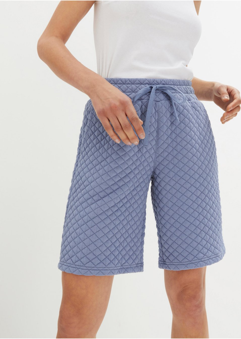 Bermuda de sport surpiqué avec viscose